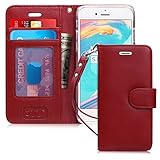 FYY [Luxury Genuine Leather] Wallet Case for iPhone 7/iPhone 8, [Kickstand Feature] Flip Folio Case Cover with [Card Slots] and [Note Pockets] for Apple iPhone 7/iPhone 8 (4.7