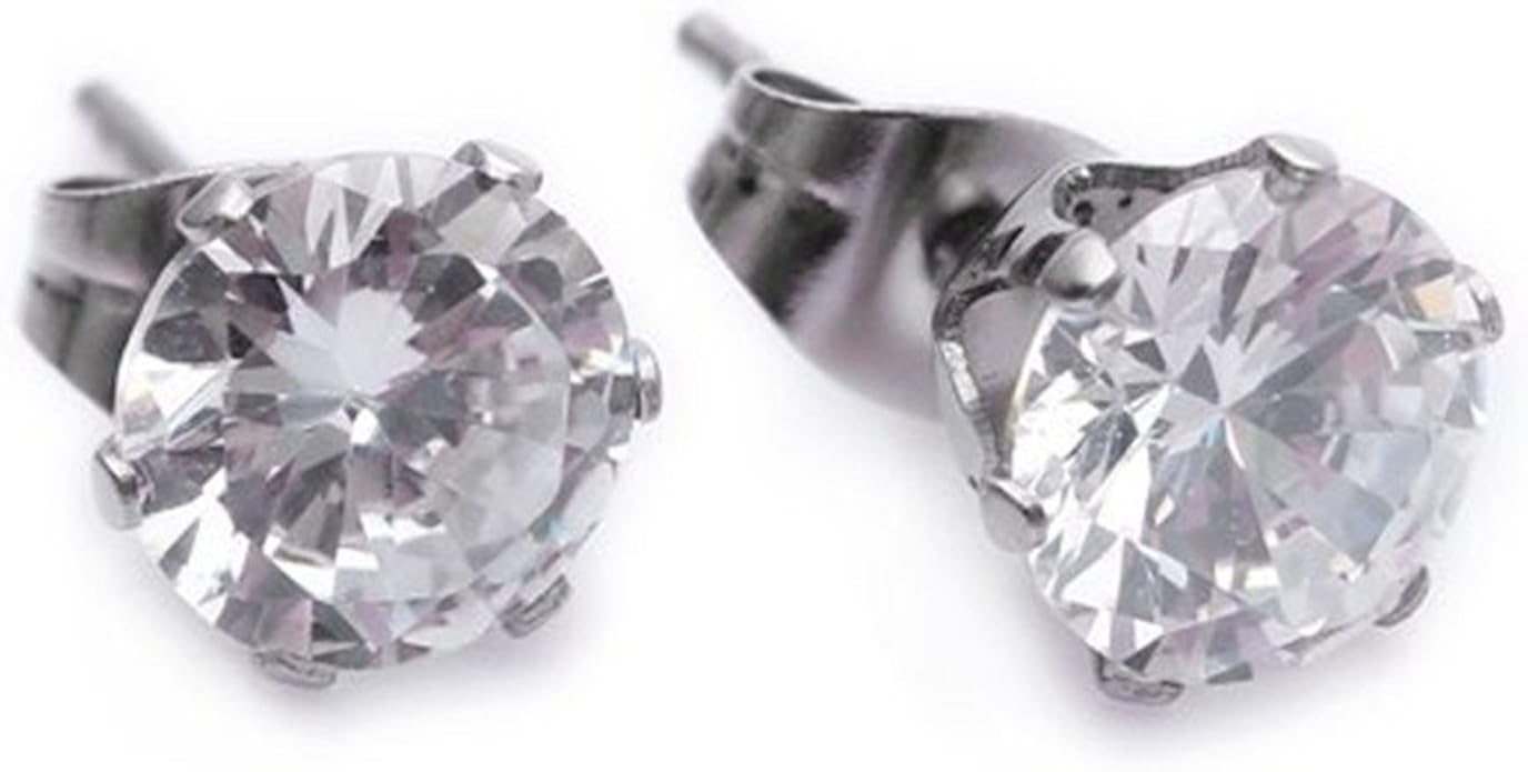 Amazon | K Mega ジュエリー 澄んだ Critsyal ステンレス鋼 スタッド ホープス 女性 イヤリング | ピアス 通販