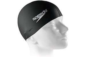 Touca de Natação, Speedo, Flat Cap, Silicone Resistente com Encaixe Confortável,Tamanho Único