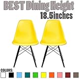 2xhome Set of Two (2) - Plastic Molded Side Chair