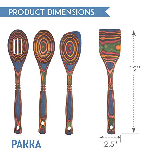 Crate Collective Pakka Wooden Spoons Set Exotic Pakkawood Utensils