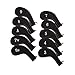 HDE Neoprene Zippered Golf Club Iron Covers - Set of 10 (Black)