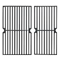 Hongso Cast Iron Cooking Grid Grates Replacement Parts for Brinkmann 810-3820-S, 810-3821-F, 810-3821-S, Dyna-Glo DGP350NP and Master Forge MFA350CNP Gas Grill Models, 17 5/8 Inch, Set of 2 (PCG222)
