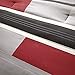 Mi Zone Cozy Comforter Set Geometric Stripes Vibrant Color Design All Season Bedding Matching Shams, Decorative Pillow, Twin/Twin XL, Red/Grey, 3 Piece