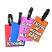 Honbay 4PCS Candy Color Travel Luggage Tags Travel Suitcase Bag Labels Checked Baggage Tags, Random Color (4 x Letter)