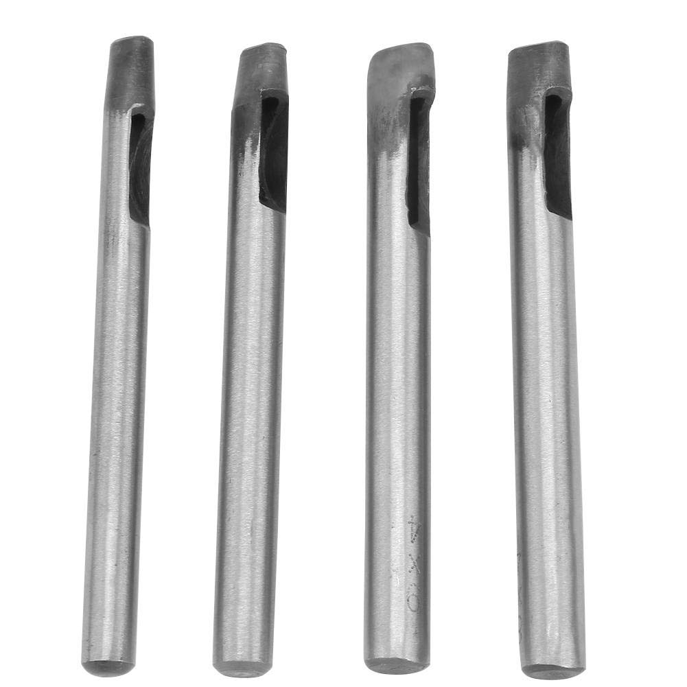 4mm Hollow Punch Tool Set Oval Hole Shaped Eyelet Drilling Punching Tool Leather Craft Oval Hole Punch Set High Carbon Steel Hand Puncherfor Leather Strap Watch Band Belt