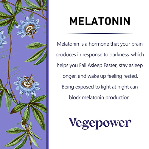 Adults Kids Melatonin Gummies Sleep - VEGEPOWER 3mg Vegan Fall Asleep Faster Sugar-Free Non-GMO Gluten Free Support Non-Habit Supplement for Men Women Strawberry Flavored 90 Count
