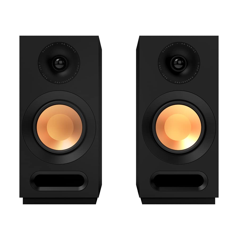 Klipsch KD-51M Pair Bookshelf Speakers, Black