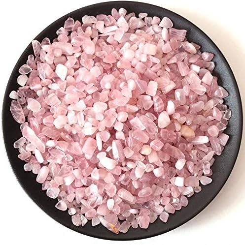 BHOOLU&GOOLU Natural Stones for Home Decor and Fish Tank - Color:(Crystal Pink)