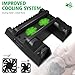 OIVO Cooling Fan Compatible with Regular PS4/ PS4 Pro/ PS4 Slim, Controller Charging Dock Station with Cooler Vertical Stand, Dual Controller Charger with LED Indicators and 12 Games Storagethumb 3