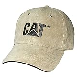 Caterpillar Men's Trademark Microsuede Cap, Khaki, One Size