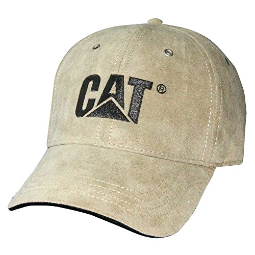 Caterpillar Men's Trademark Microsuede Cap, Khaki, One Size