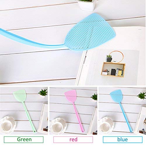 Homga Fly Swatter, Manual Plastic Swat Pest Control with 17.5’’ Long Durable Handle Assorted Colors Pack of 6 (2) - Thumbnail 3