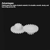 sourcing map 20Pcs 24 Tooth Plastic Gears Module 0.5 for RC Car DIY Robot Model view 4