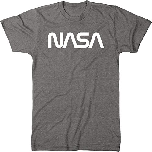 Trunk Candy Men's Vintage NASA Worm Logo Premium Tri-Blend T-Shirt (Premium Heather, Small)