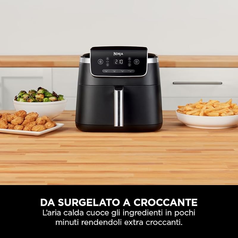 PRO, Friggitrice ad Aria da 4,7 L, 1-2 Persone, 4 Funzioni, Nero — foto 5 di 8