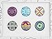 Bubble Buttons Home Button Sticker Patterns Pack of 6 / iPad/iPhone/iPod
