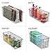 mDesign Slim Metal Wire Food Storage Organizer Basket with Handles for Organization in Kitchen Cabinets, Pantry Shelf, Bathroom, Laundry Room, Closets, Garage - Concerto Collection - Matte Black