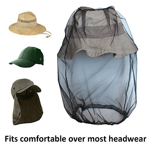 Anvin Mosquito Head Mesh Nets Gnat Face Netting for No See Ums Insects