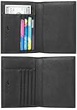 Travelambo RFID Blocking Leather Passport Holder & Travel Wallet (black)