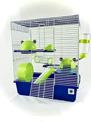 orange hamster cage