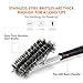 PAPAYAY BBQ Grill Brush, 18 Inches Best 360° Barbecue Grill Cleaner - 3 Stainless Steel Brushes in 1 -Perfect for Char-Broil, Weber, Porcelain and Infrared Grills + Free Basting & Pastry Brush