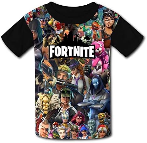 Youth 3D Pattern Printed For-tnite Battle Royale Short Sleeve T-Shirts Kids Casual Graphics Tees