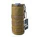 OneTigris Water Bottle Holder Bag, 32 oz Upgrade Molle Water Bottle Pouch Tactical Hydration Carrier with Drawstring 1000D Nylon Attaches to Backpack, Belt, Straps for Hiking Camping Climbing (Tan)
