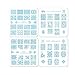 CICI&SISI Wedding Season Series Acrylic Nail Stamping Printing Plate Manicure Nail Art Decor Image Stamps Plate, 4 Pcs