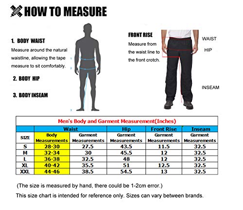 image for MIER Men's Sports Pants Warm Up Pants with Zipper Pockets for Workout,