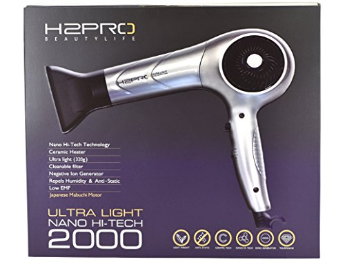 Click Here to See More Images H2PRO Ultra Light Hi-Tech 2000 Hair Dryer