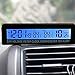 Car Auto Thermometer Temperature Voltmeter Gauge 12V 24V Voltage Meter Monitor LCD Digital Display Clock with Cigarette Lighter Car Charger