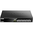 D-Link 8-Port PoE Switch, Gigabit Ethernet Unmanaged Desktop Fanless Design , 125 Watt PoE Budget (DGS-1008MP)