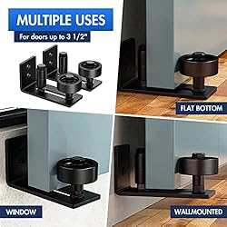 Lvyesea 2 Pack Sliding Barn Door Bottom Guide, Barn