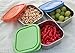 MIRA Leak-Proof Stainless Steel Snack Food Storage Container | 100% BPA Free Eco-Friendly & Reusable Lunch Box for Kids & Adults | 8 oz Set of 3 | Multi Color