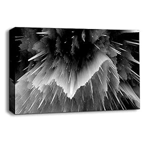 Black and White Energy Wave Pictures Home Wall...