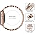 Wearlizer Compatible with Apple Watch Band 38mm 40mm iWatch Womens Cowboy Chain Wrist-Bands Stainless Steel Replacement Strap Metal Bracelet Removal Link Series 5 4 3 2 1 Sport Edition-Deep Rose Gold