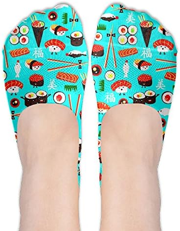 Happy Sushi Boat Socks Boat Liners Low Cut Socks Show Socks Casual Liner Socks Shoes
