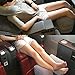 kilofly Inflatable Foot Rest Adjustable Car Plane Leg Air Travel Pillow + Pump