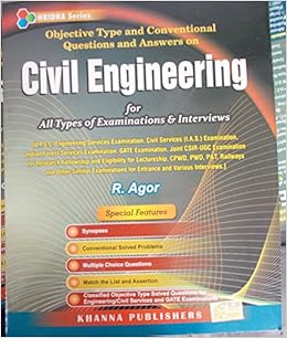 Conventional & Objective Type Questions & Answers on Civil Engineering