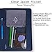 Kaitiaki Folio Cover Compatible with Rocketbook Fusion, Panda, Everlast, Waterproof Fabric, Multi Organizer with Pen Loop, Zipper Pocket, Business Card Holder, fits A4 Size Notebook, Blue