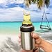 ColdKeeper Double Insulated Personal Beverage Cooler Can - Fits All Standard 12oz Cans and Bottles (12oz Compatible, Stainless Steel)