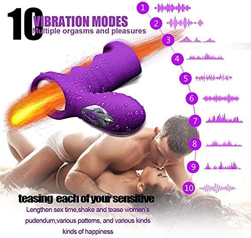 CHTOY Wireless Remote Control Viborator Couple Ring Men Chastity Adlut Toys Wireless,Viborator Fantastic Viborators Women Double