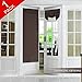 Flamingo P Thermal Door Curtain French Door Curtain Panel - Blackout Drapes for Patio Door/Glass Door Curtain, Full Privacy and Tool Free Single Door Panel, 26 x 68 Inches, Brown