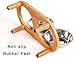 LePet Raised Dog Bowls Cat Food Stand with 2 Stainless Steel Bowls, Elevated Small Dog Bowls with Bamboo Stand