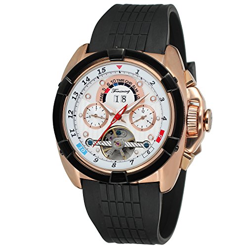 Forsining Men s Automatic Self-winding Calendar Brand Leather Strap Wrist Watches FSG291M3T2
