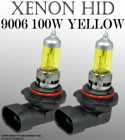 9006 HB4 100W High Beam Xenon HID Replacement Super Yellow Light Bulbs
