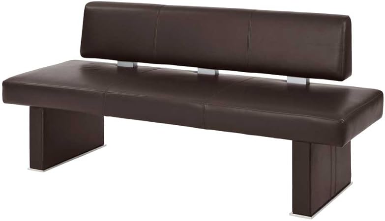 Banc Erazing Dans Marron En Cuir Avec Dossier Pharao24 Amazon Fr Cuisine Maison