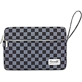 Canvaslife Laptop Sleeve Case Cover with Pocket for MacBook Pro 14 inch and 14 inch-14.4 inch HP, Lenovo, Dell, ASUS, Acer Notebook Computer (Black Checker)