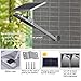 TIN Sum LED Solar Street Light,6000LM 6500K Solar Powered Pole Light, IP65 Waterproof Security Area Night Lighting for Street Gutter Patio Garden Path